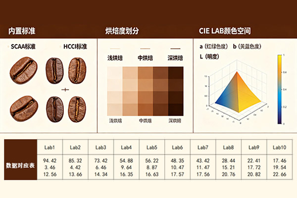 从咖啡SCAA、HCCI及烘焙度指标解读PS808C咖啡色差仪的适配性